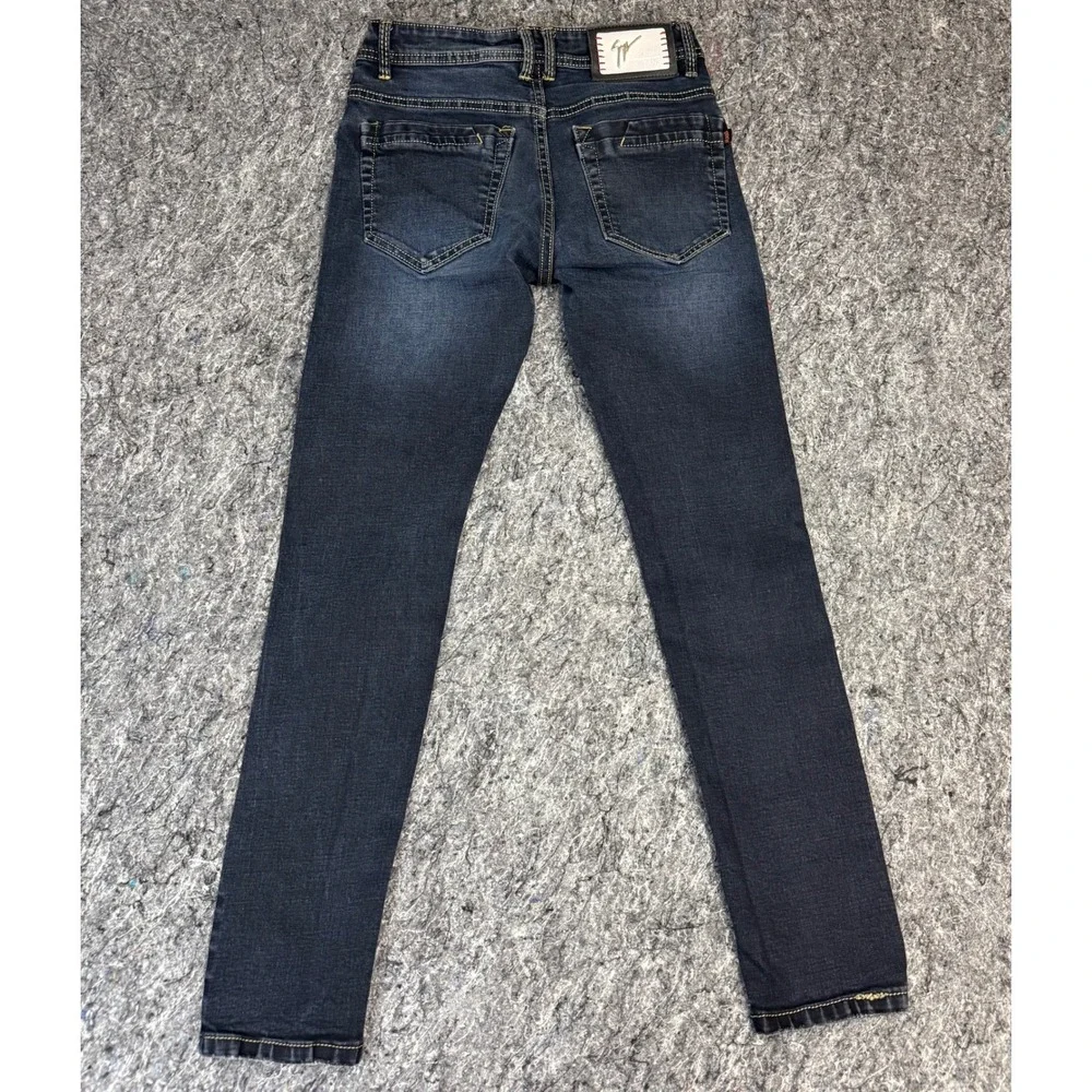 HB Jeans International Gorgeous Dark Slim Fit Faded Black Denim Jeans 28x32‎